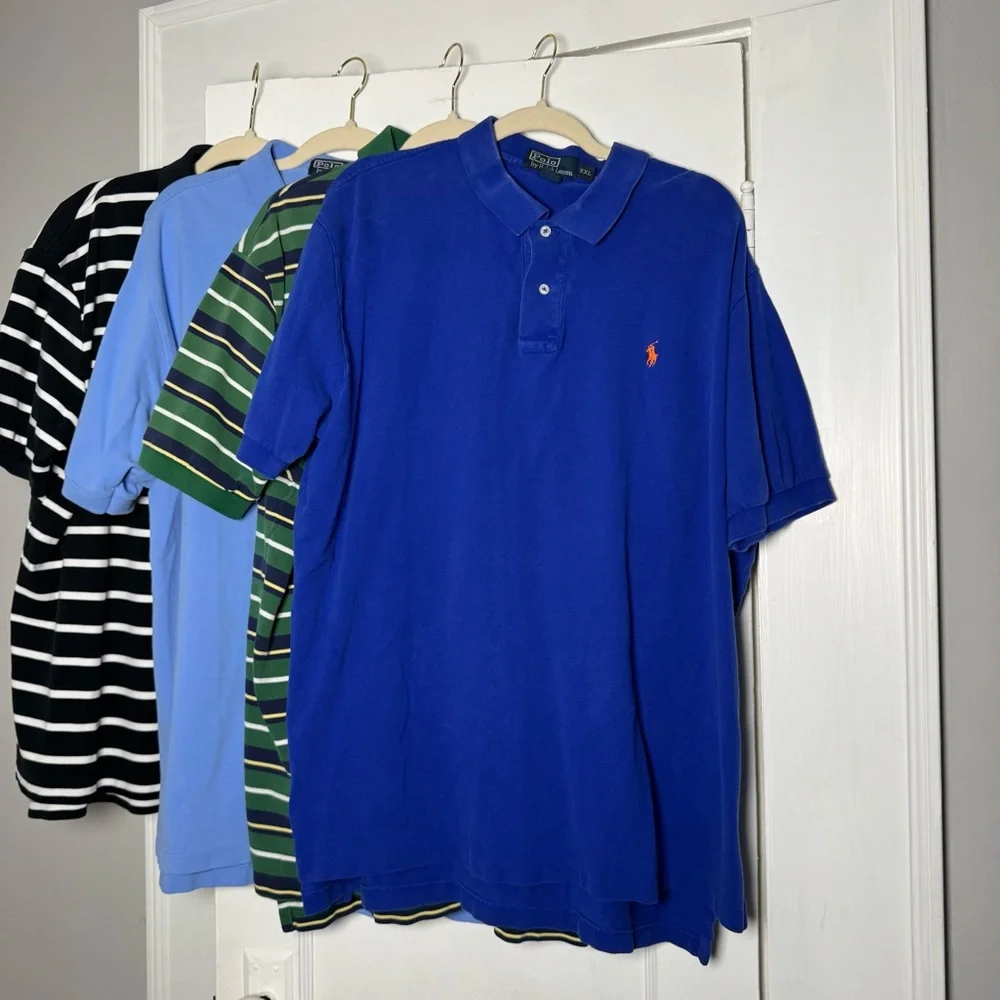 Polo by Ralph Lauren Classic Fit 100% Cotton Shirts Bundle of Six Polos XXL